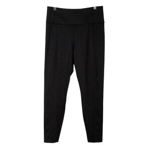 Athleta Delancey Houndstooth Tight Medium Black Brown High Rise Leggings 631729